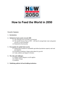 How to Feed the World in 2050