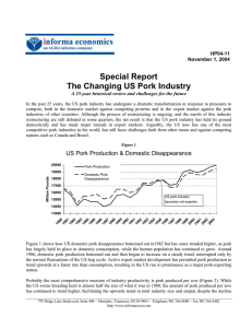 Special Report The Changing US Pork Industry  HP04-11