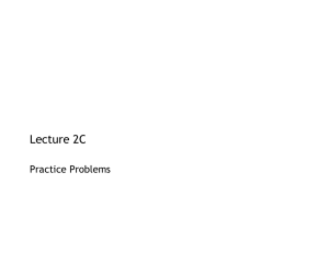 Lecture 2C Practice Problems