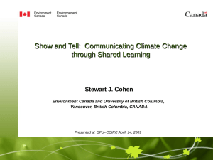 Show and Tell:  Communicating Climate Change through Shared Learning
