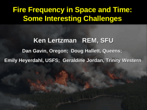 Fire Frequency in Space and Time: Some Interesting Challenges