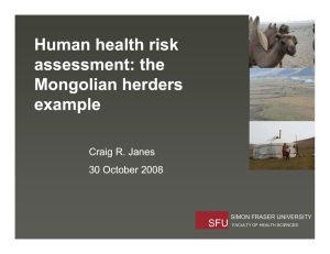 Human health risk assessment: the M li