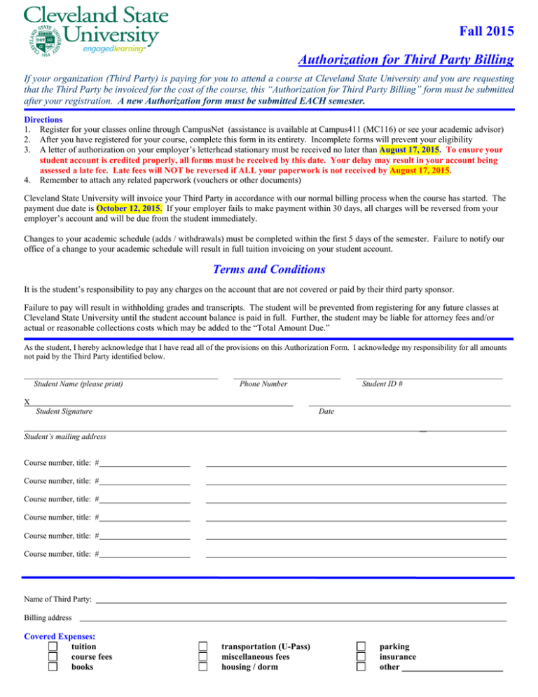authorization-for-third-party-billing
