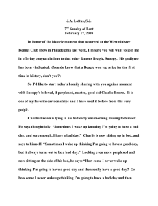 J.A. Loftus, S.J. 2 Sunday of Lent February 17, 2008