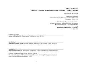 Tilting the Mirror: Packaging “Spanish” Architecture in Late Nineteenth Century California