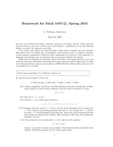 Homework for Math 5470 §1, Spring 2016 A. Treibergs, Instructor
