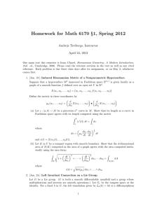 Homework for Math 6170 §1, Spring 2012 Andrejs Treibergs, Instructor