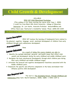 Child Growth &amp; Development