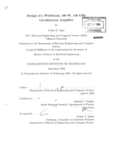 uK Design  of  a  Wideband, 2004