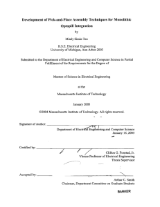 Optopill Integration