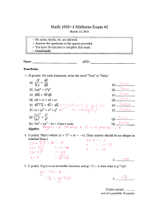 Math 1050—4 Midterm Exam #2