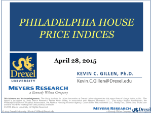 PHILADELPHIA HOUSE PRICE INDICES April 28, 2015 KEVIN C. GILLEN, Ph.D.