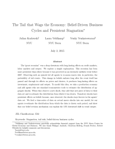 The Tail that Wags the Economy: Belief-Driven Business ∗ Julian Kozlowski