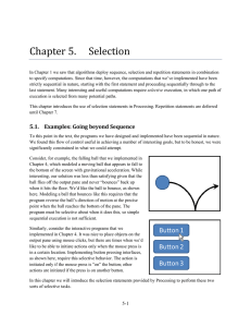 Chapter 5.    Selection