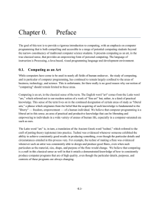 Chapter 0.    Preface