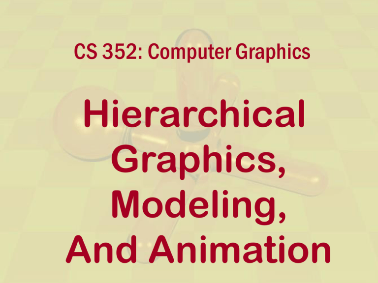 Hierarchical Graphics, Modeling, And Animation