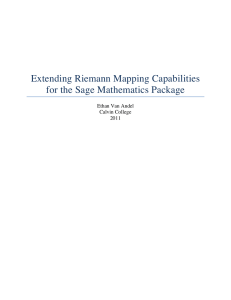 Extending Riemann Mapping Capabilities for the Sage Mathematics Package Calvin College