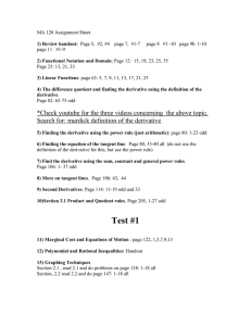 MA 120 Assignment Sheet  page 11   #1-9