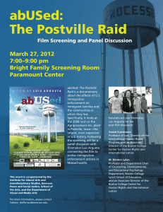 abUSed: The Postville Raid March 27, 2012 7:00–9:00 pm