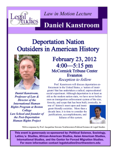 Daniel  Kanstroom     Deportation Nation Outsiders in American History