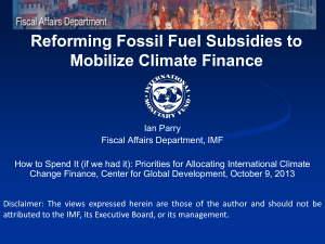 Reforming Fossil Fuel Subsidies to Mobilize Climate Finance