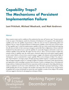 Capability Traps? The Mechanisms of Persistent Implementation Failure