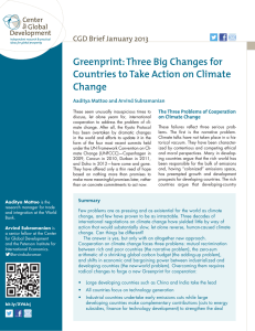 Greenprint: Three Big Changes for Countries to Take Action on Climate Change