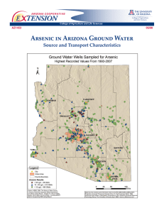 E    TENSION Arsenic in Arizona Ground Water 05/08