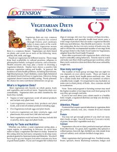 Vegetarian Diets E    TENSION Build On The Basics