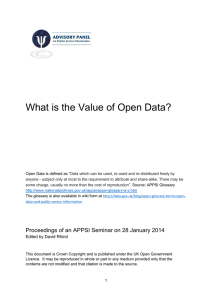 What is the Value of Open Data?