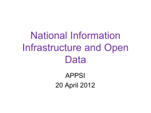 National Information Infrastructure and Open Data APPSI