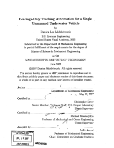 Bearings-Only  Tracking  Automation  for  a ... Unmanned  Underwater  Vehicle Danica  Lee  Middlebrook