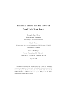 Incidental Trends and the Power of Panel Unit Root Tests