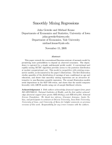 Smoothly Mixing Regressions