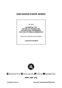 ABCD  DISCUSSION PAPER SERIES www.cepr.org