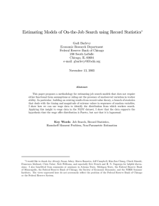 Estimating Models of On-the-Job Search using Record Statistics