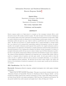 Information Structure and Statistical Information in dels