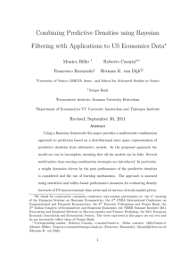 Combining Predictive Densities using Bayesian ∗ Monica Billio