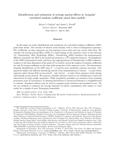 Identification and estimation of average partial eﬀects in ‘irregular’