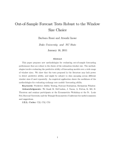 Out-of-Sample Forecast Tests Robust to the Window Size Choice