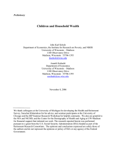Children and Household Wealth