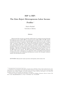 RIP to HIP: The Data Reject Heterogeneous Labor Income Profiles ∗