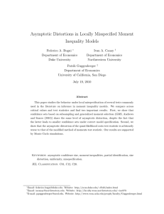 Asymptotic Distortions in Locally Misspecified Moment Inequality Models