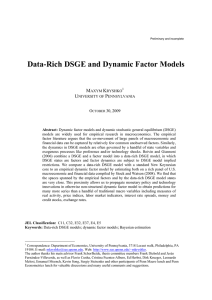 Data-Rich DSGE and Dynamic Factor Models M K