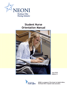 Student Nurse Orientation Manual  June 2010