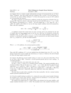 − Math 3070 § 1. − σιι Third Midquarter Sample Exam Solutions
