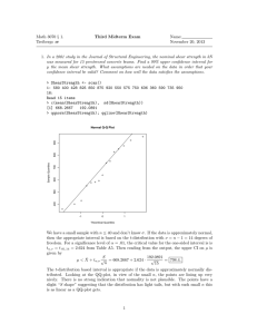 Math 3070 § 1. Third Midterm Exam Name: −