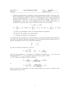 Math 3080 § 1. Second Midterm Exam Name: Solutions