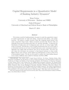 Capital Requirements in a Quantitative Model of Banking Industry Dynamics