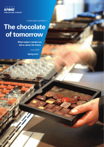 The chocolate of tomorrow What today’s market can tell us about the future